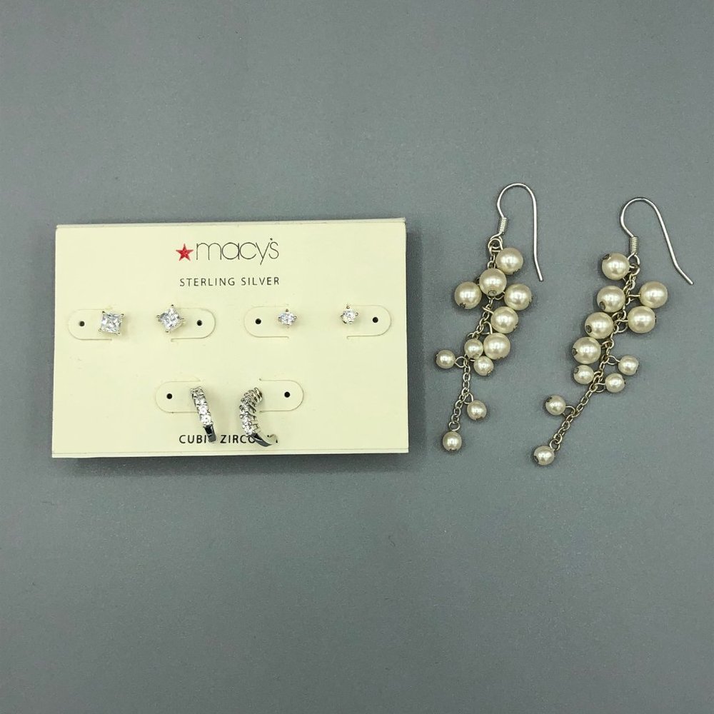 Macy's and Charter Club Earrings Bundle